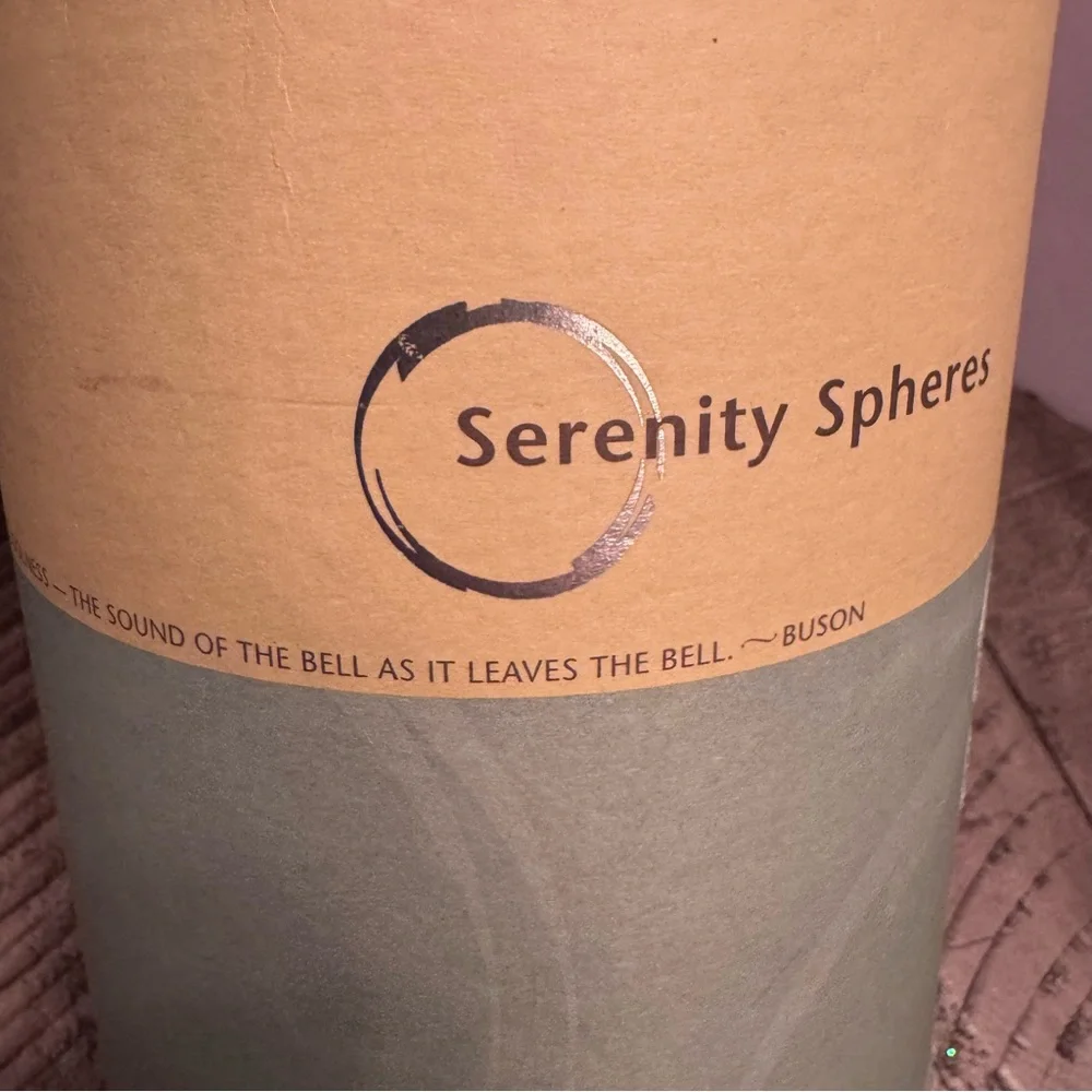 Department 56 Serenity Sphere by Liz Ross 2002 Rock Garden‎ Play Sounds Of Bells